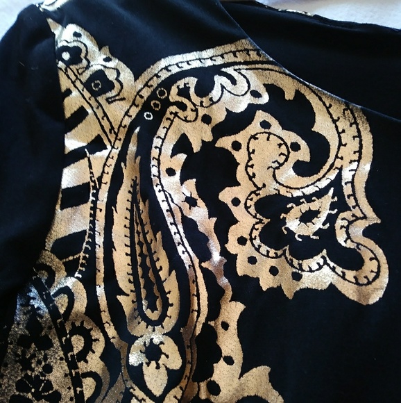 Black and gold Cache dress - Picture 3 of 3